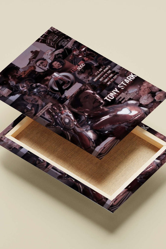 Tony Stark (Marvel's Avengers franchise) Main Subject: Tony Stark (Marvel's Avengers franchise) Canvas wall art — Superhero