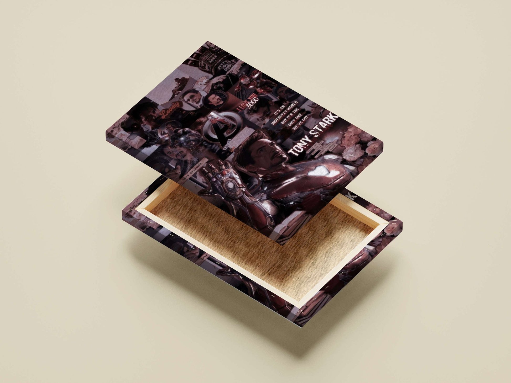 Tony Stark (Marvel's Avengers franchise) Main Subject: Tony Stark (Marvel's Avengers franchise) Canvas wall art — Superhero