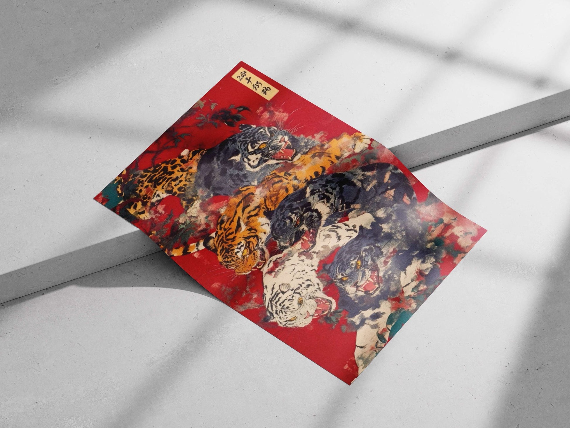 Tigers Main Subject: Tigers Matte poster print — Art wall art India | PosterBoizz