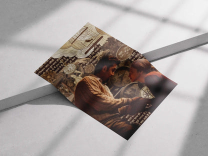 Tamasha “Agar Tum Saath Ho” Poster – Ranbir & Deepika Sad Romantic Scene | Hindi Poem Collage Art Print