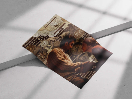Tamasha “Agar Tum Saath Ho” Poster – Ranbir & Deepika Sad Romantic Scene | Hindi Poem Collage Art Print