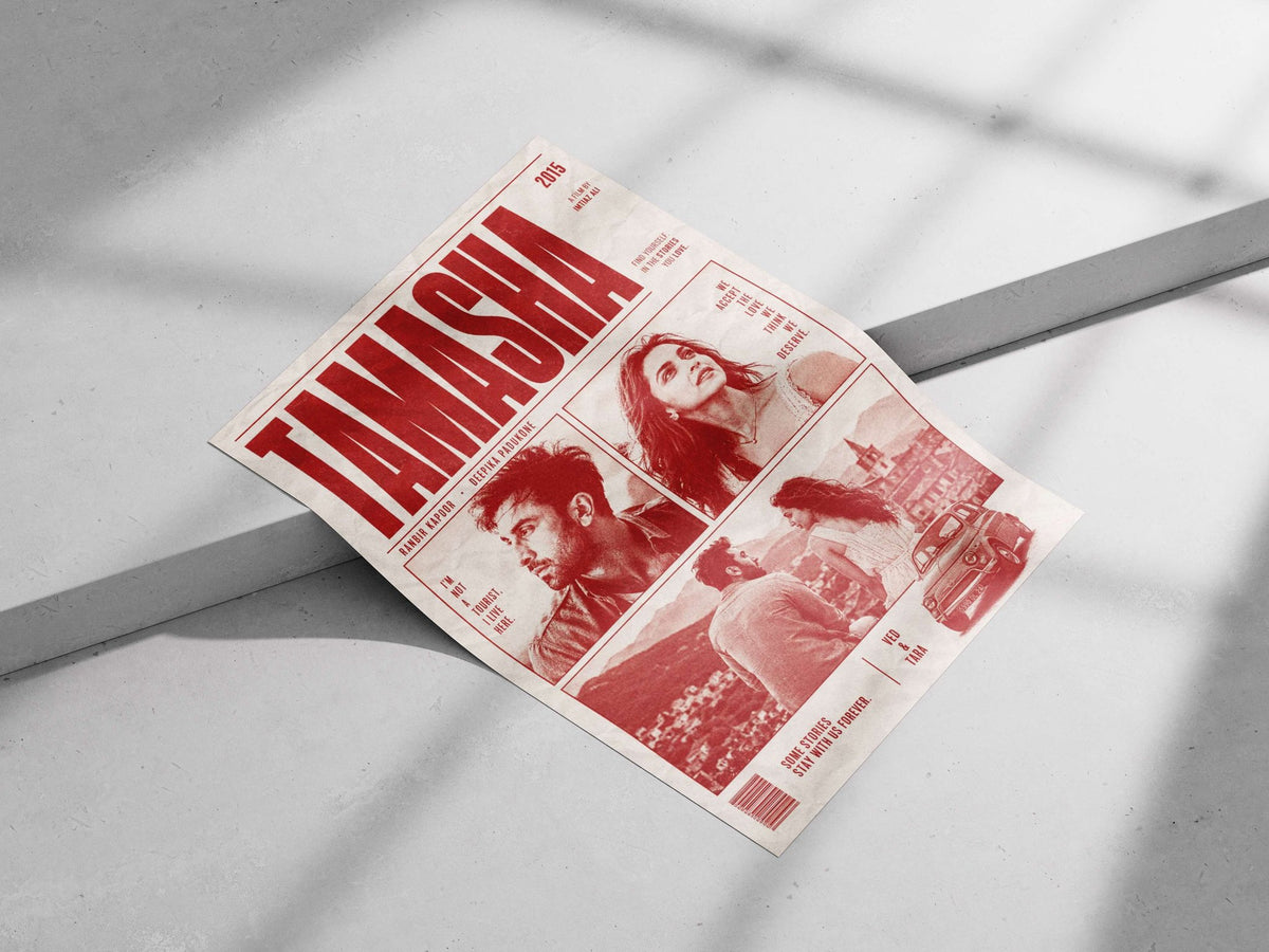 The 2015 film "Tamasha" starring Ranbir Kapoor and Deepika Padukone. Main Subject: The 2015 film "Tamasha" starring Ranbir