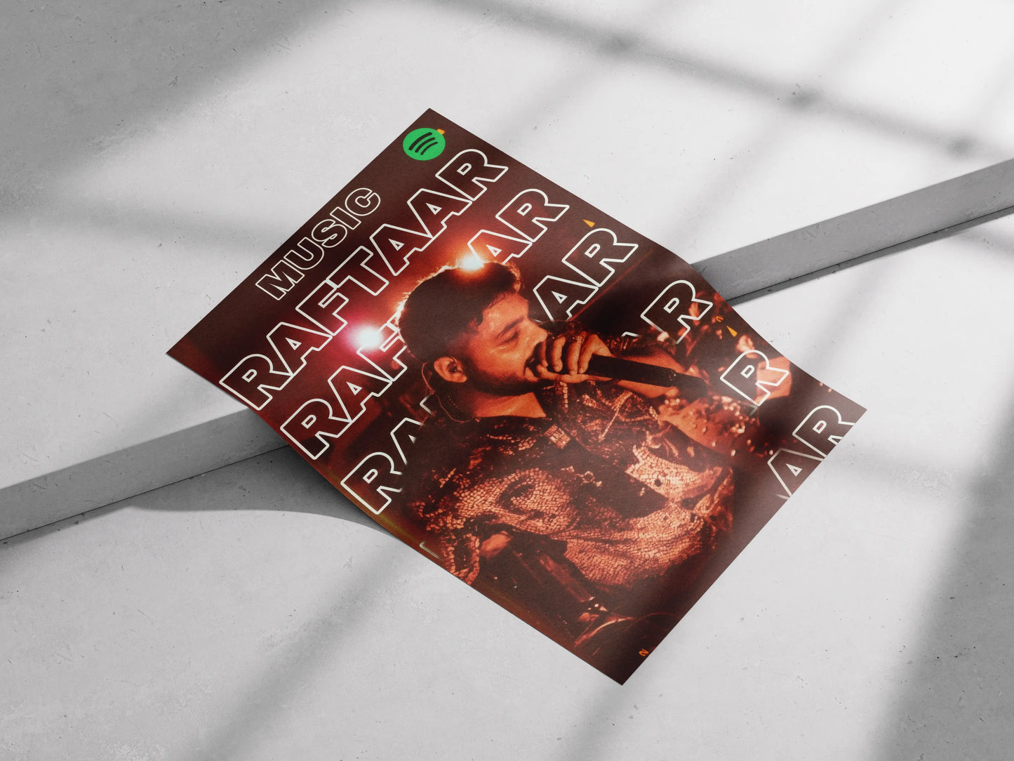"Tera Bhai Raftaar" - Live Performance Music Poster