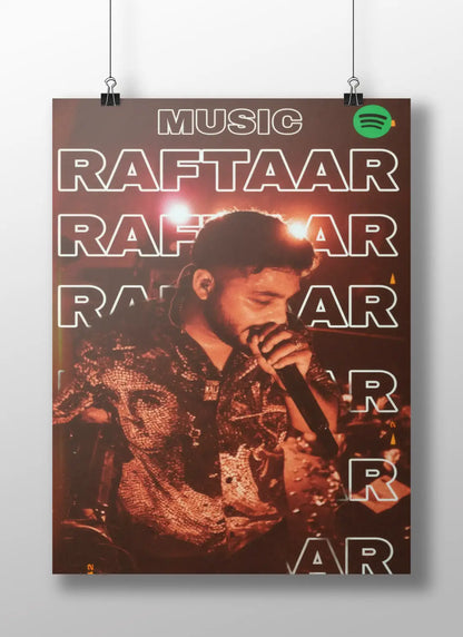 "Tera Bhai Raftaar" - Live Performance Music Poster