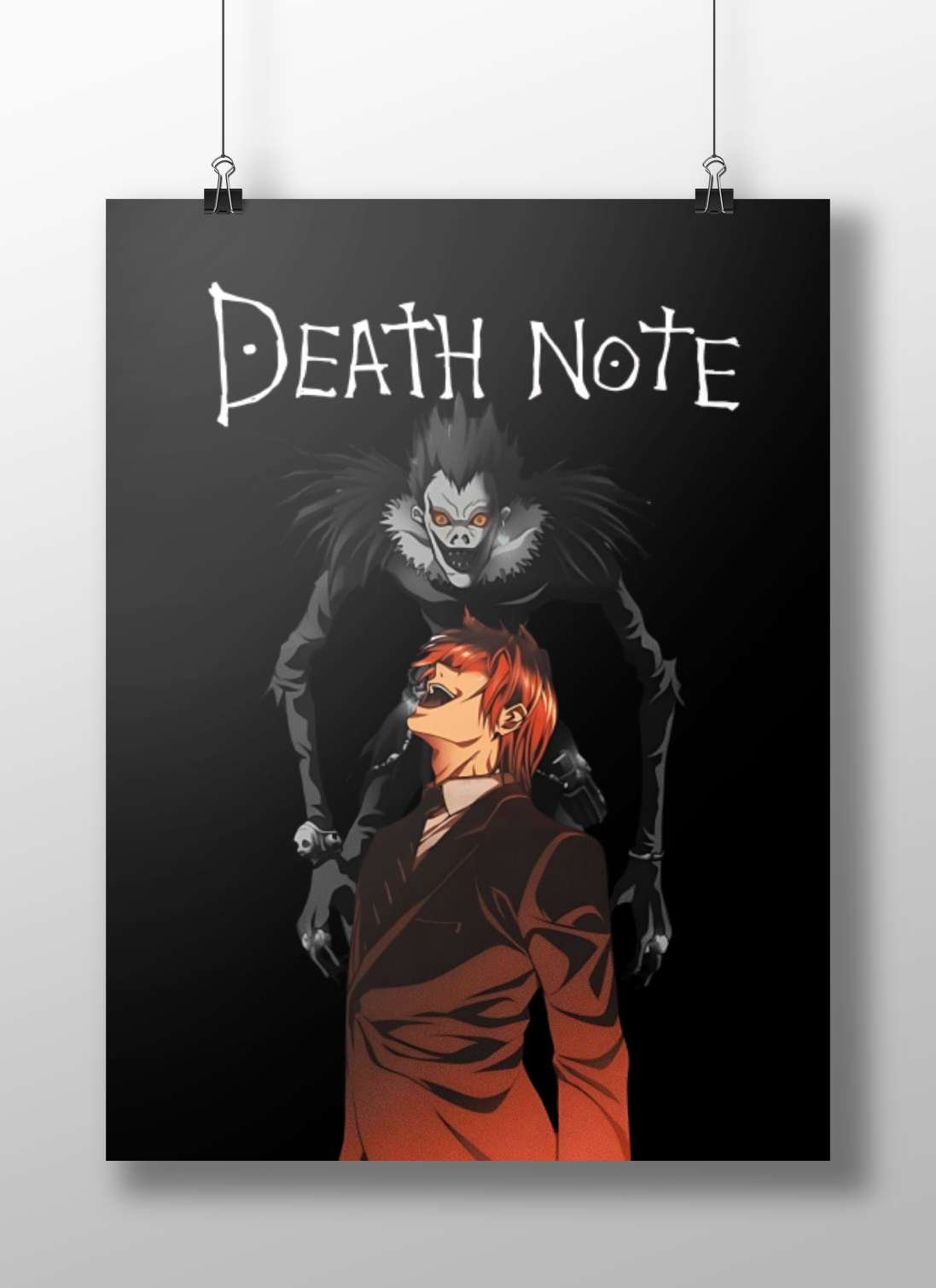 Light Yagami and Ryuk from Death Note franchise Main Subject: Light Yagami and Ryuk from Death Note franchise Matte