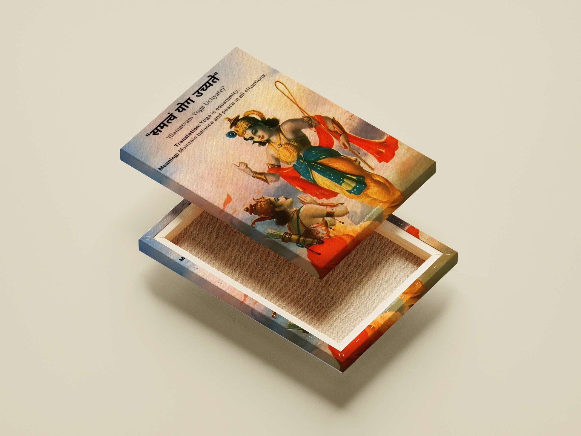 Lord Shiva and Lord Hanuman Main Subject: Lord Shiva and Lord Hanuman Canvas wall art — Sanatan wall art India | PosterBoizz