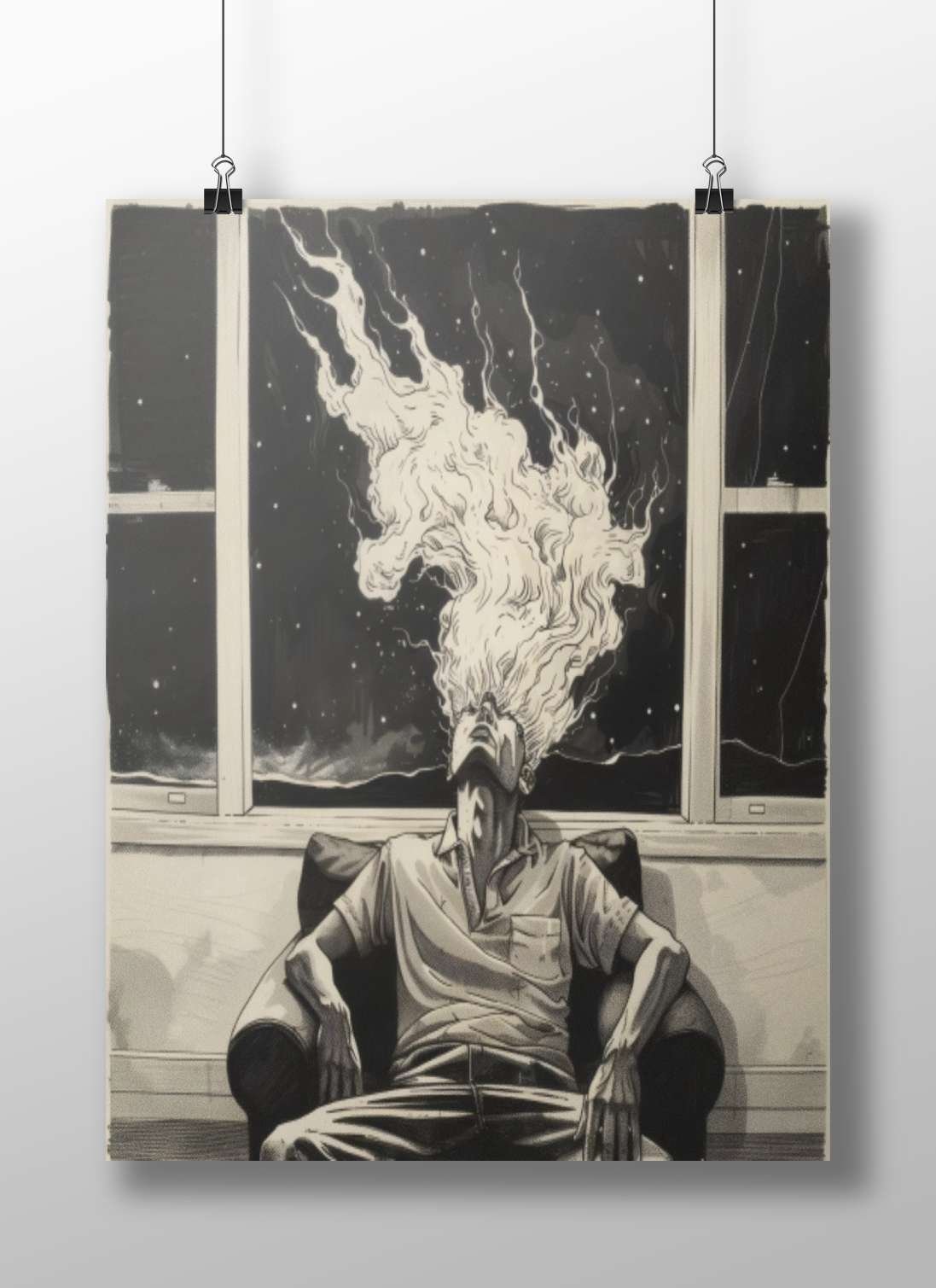A man Main Subject: A man Matte BoizzBoard rigid print — Bollywood wall art India | PosterBoizz