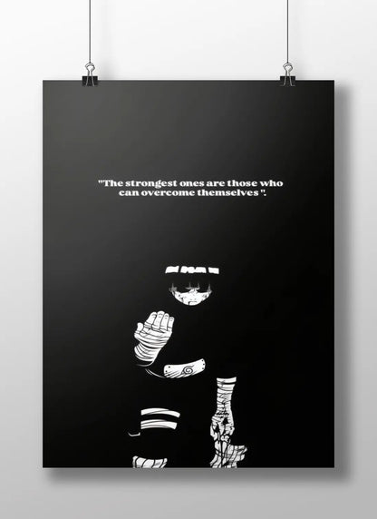 "The Strongest Ones Anime Poster – Minimalist Naruto Wall Art for Gym, Study or Otaku Room Decor"