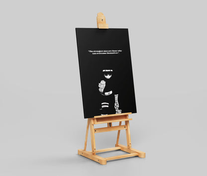 "The Strongest Ones Anime Poster – Minimalist Naruto Wall Art for Gym, Study or Otaku Room Decor"