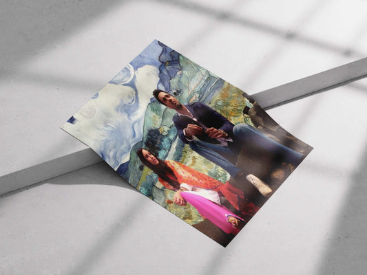 Sanam Re Art Poster – Van Gogh Style Romantic Bollywood Print | Pulkit Samrat & Yami Gautam Aesthetic Wall Decor