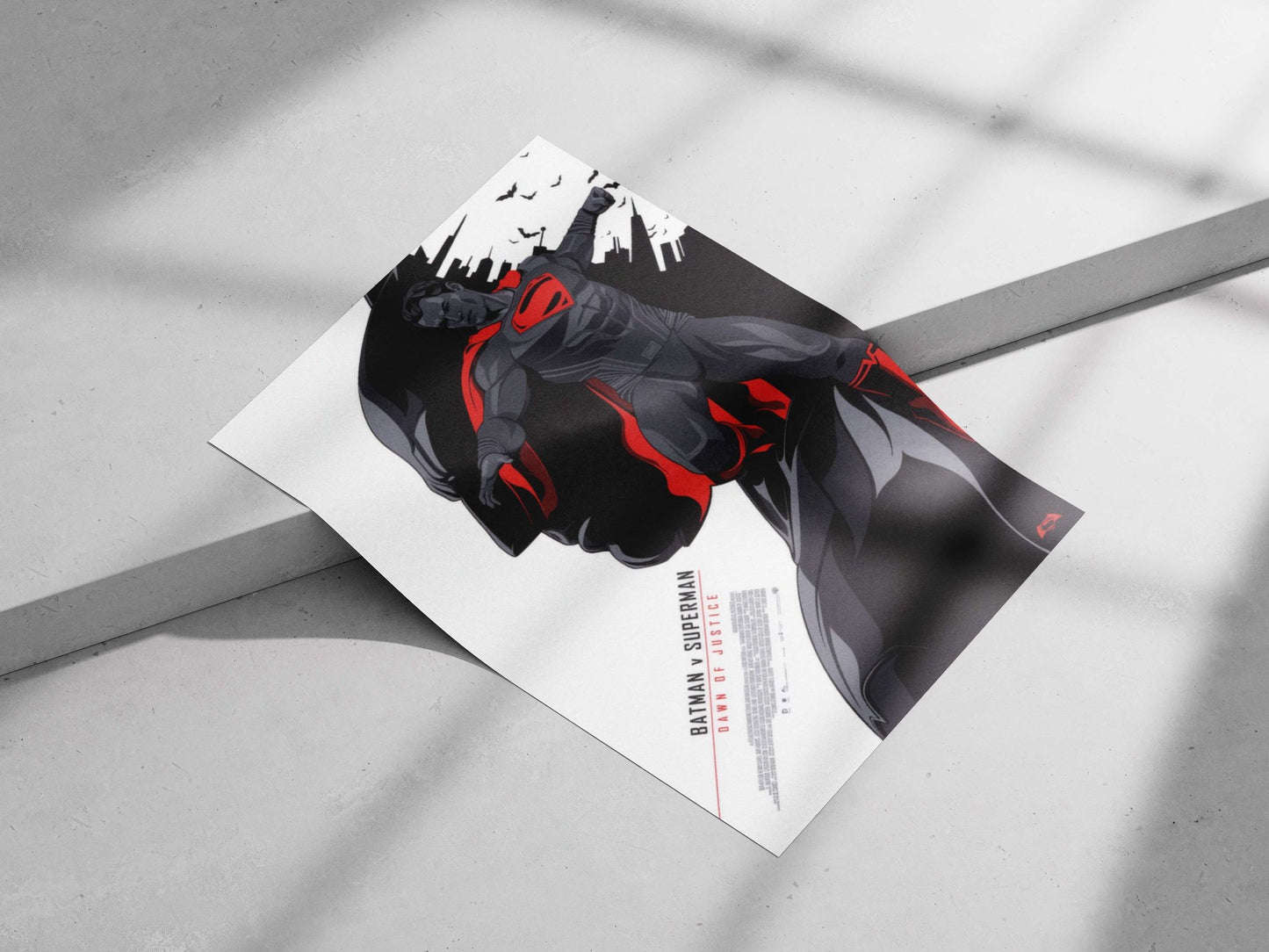 Superman Main Subject: Superman Matte poster print — Superhero wall art India | PosterBoizz