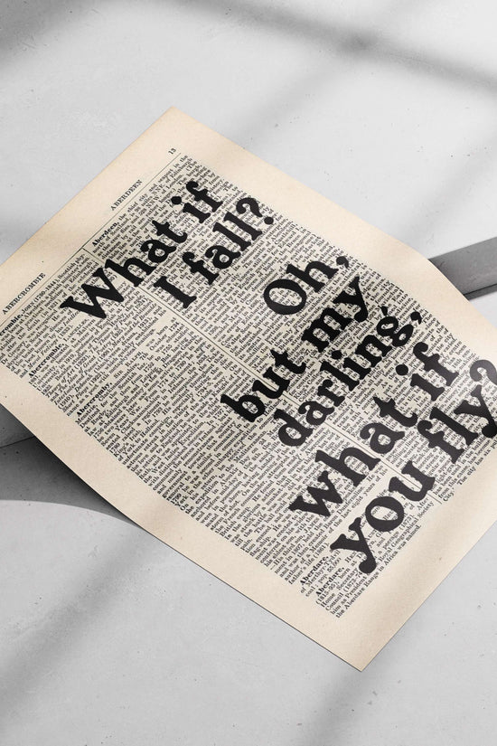 Joker (Heath Ledger) The Dark Knight Joker Menacing Vintage Dictionary Quote Poster – B&W Art