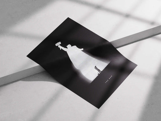 Thor "The God" Minimalist Art Poster - Mjolnir Asgardian Power & Worthiness Print