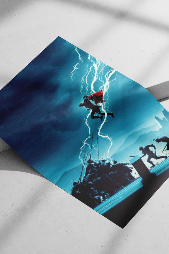 Superman and Batman (DC Universe) Main Subject: Superman and Batman (DC Universe) Matte poster print — Superhero wall art