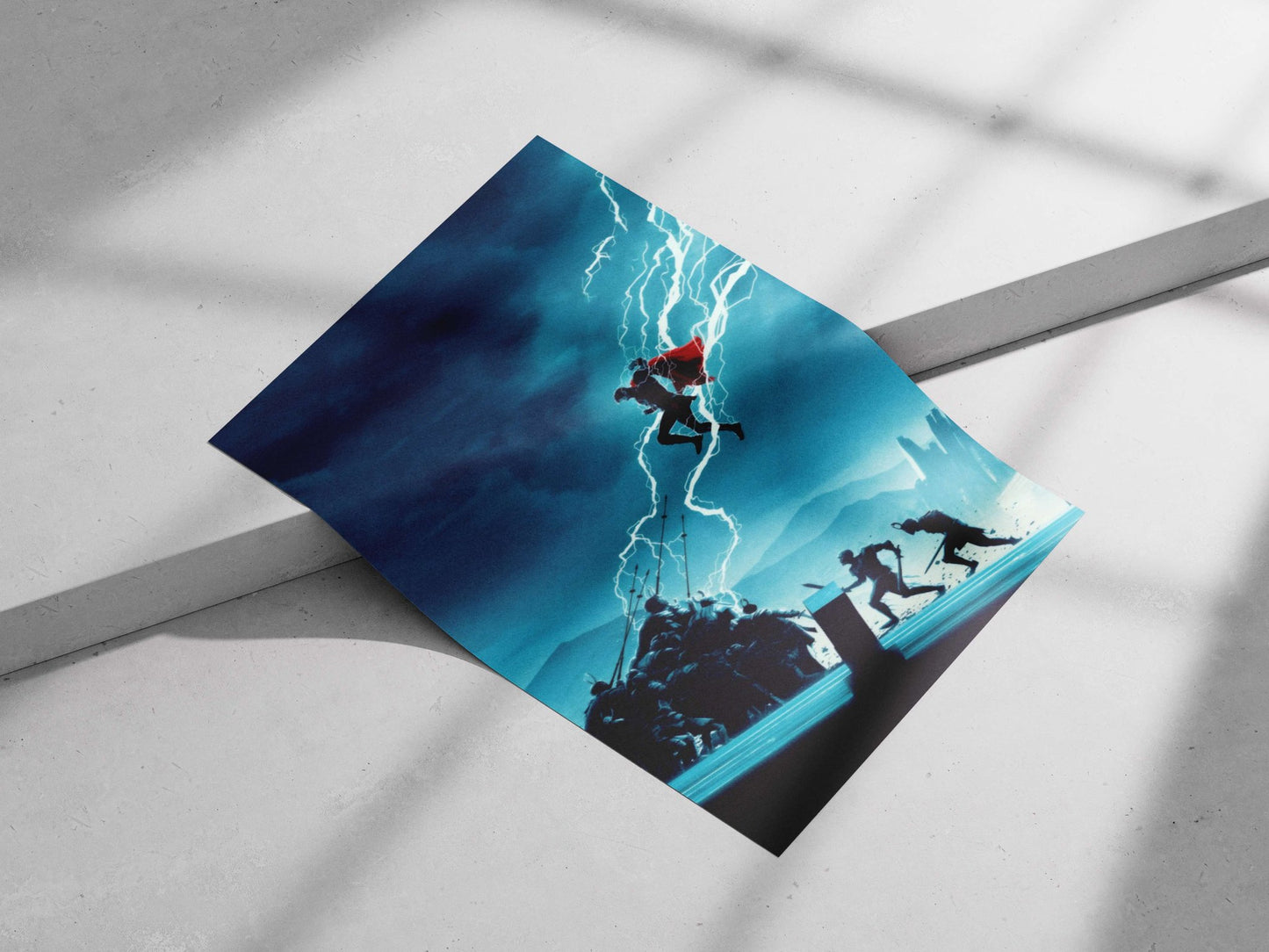 Superman and Batman (DC Universe) Main Subject: Superman and Batman (DC Universe) Matte poster print — Superhero wall art