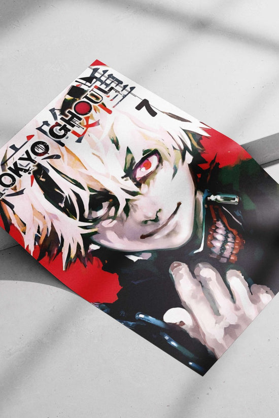 Kaneki Ken from Tokyo Ghoul (volume 7) Main Subject: Kaneki Ken from Tokyo Ghoul (volume 7) Matte poster print — Anime wall