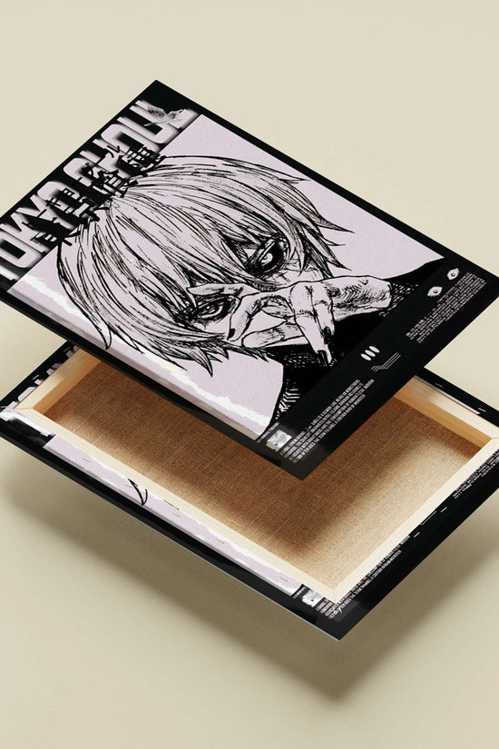 Ken Kaneki from Tokyo Ghoul Main Subject: Ken Kaneki from Tokyo Ghoul Canvas wall art — Anime wall art India | PosterBoizz