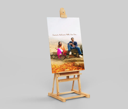 Sanam Re “Humari Kahaani Likhi Hui Hai” Poster – Romantic Bollywood Scene Wall Art | Pulkit & Yami Autumn Aesthetic Print