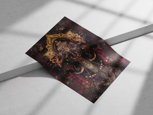Ganesha (Hindu deity) Main Subject: Ganesha (Hindu deity) Matte poster print — Sanatan wall art India | PosterBoizz