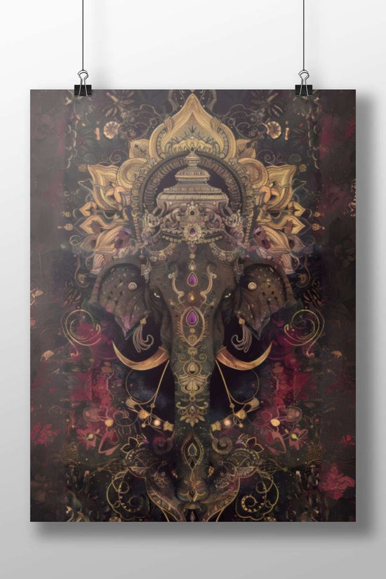 Ganesha (Hindu deity) Main Subject: Ganesha (Hindu deity) Matte BoizzBoard rigid print — Sanatan wall art India | PosterBoizz