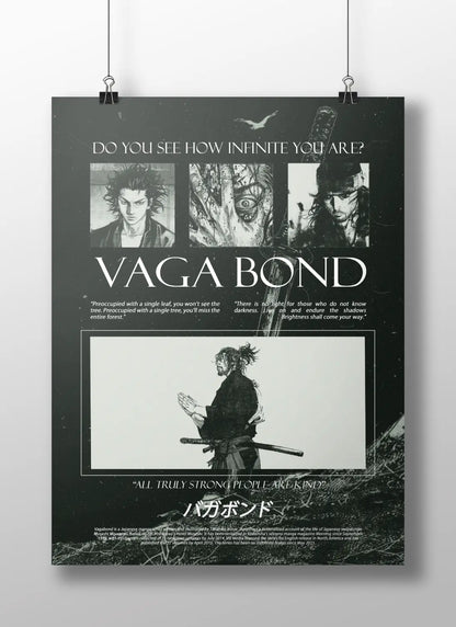 Vagabond "Do You See How Infinite You Are?" Musashi Miyamoto Manga Art Print - Samurai Philosophy Poster