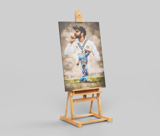 King Kohli Poster – Virat Kohli Cricket Tribute Wall Art