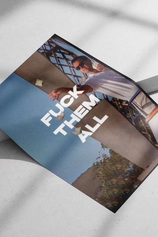 Michael Corleone from The Godfather franchise Main Subject: Michael Corleone from The Godfather franchise Matte poster print