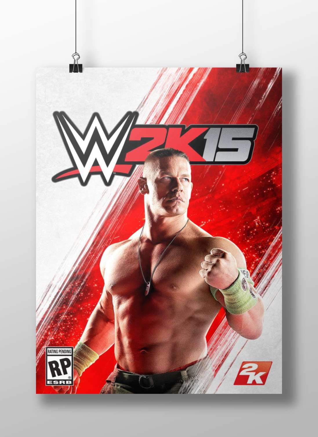 The Rock (Dwayne Johnson) from WWE 2K15 Main Subject: The Rock (Dwayne Johnson) from WWE 2K15 Matte BoizzBoard rigid print —