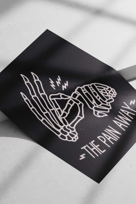 Skeleton Hand Main Subject: Skeleton Hand Matte poster print — Art wall art India | PosterBoizz