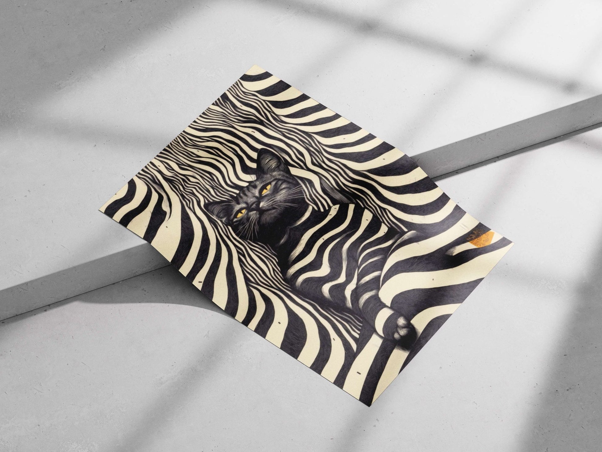 Cat Pop Art Matte poster print — Art wall art India | PosterBoizz