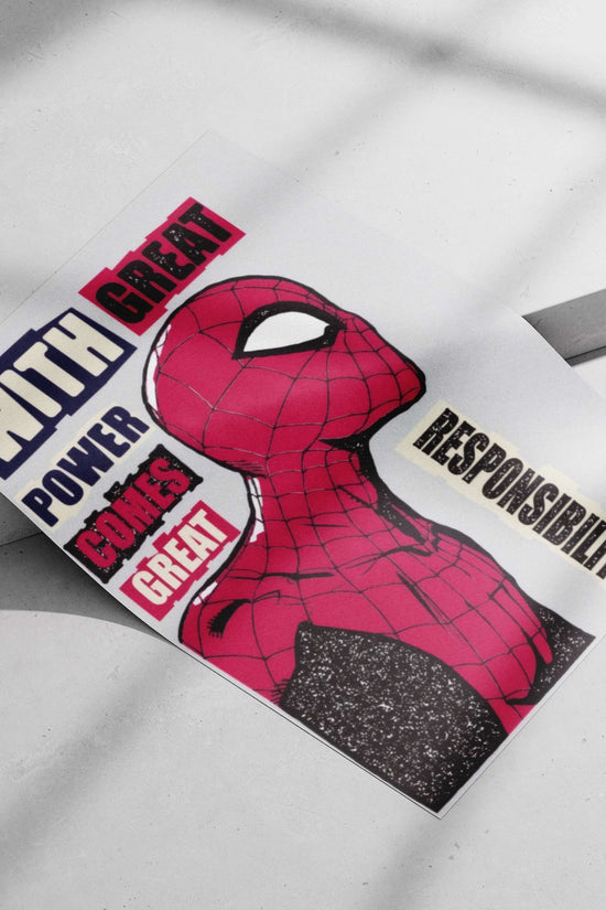 Spider-Man (Marvel) Main Subject: Spider-Man (Marvel) Matte poster print — Superhero wall art India | PosterBoizz
