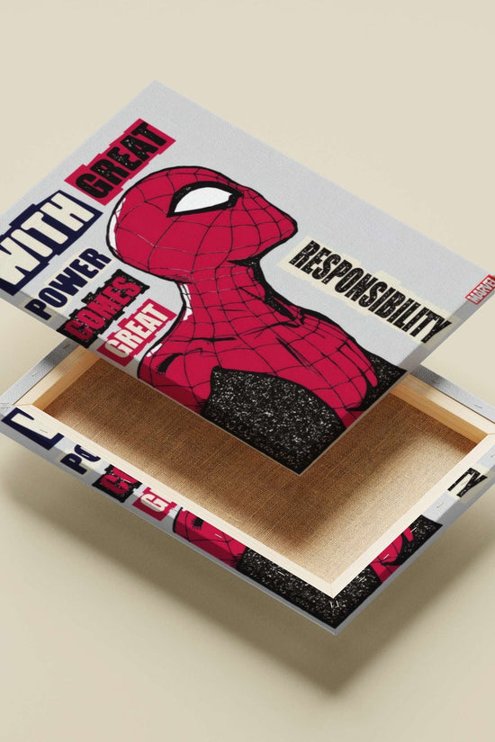Spider-Man (Marvel) Main Subject: Spider-Man (Marvel) Canvas wall art — Superhero wall art India | PosterBoizz