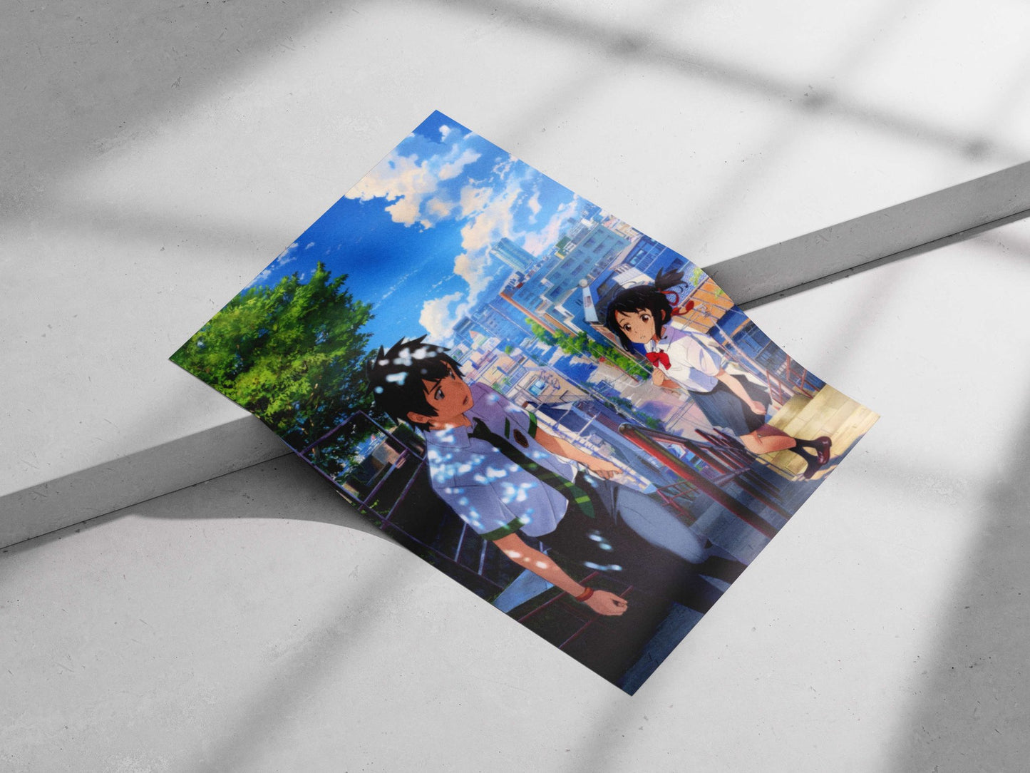 The anime franchise "Your Name" (Kimi no Na wa) Main Subject: The anime franchise "Your Name" (Kimi no Na wa) Matte poster