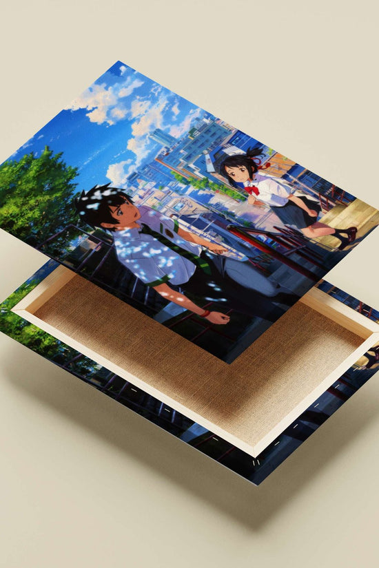 The anime franchise "Your Name" (Kimi no Na wa) Main Subject: The anime franchise "Your Name" (Kimi no Na wa) Canvas wall