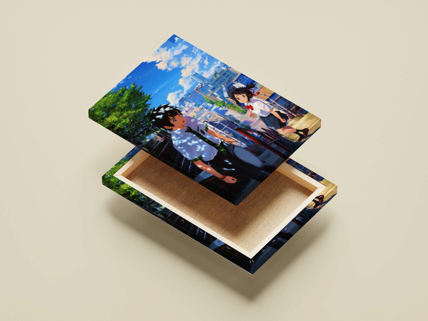 The anime franchise "Your Name" (Kimi no Na wa) Main Subject: The anime franchise "Your Name" (Kimi no Na wa) Canvas wall