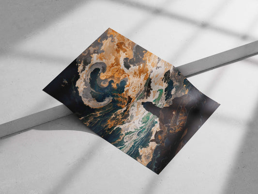 Unidentified Hooded Figure Original/Stand Alone Modern Digital Painting Matte poster print — Art wall art India | PosterBoizz