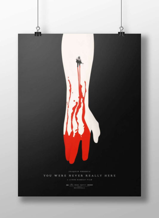 YOU WERE NEVER REALLY HERE (film title) Main Subject: YOU WERE NEVER REALLY HERE (film title) Matte BoizzBoard rigid print —