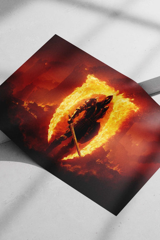 Knight from Elden Ring Main Subject: Knight from Elden Ring Matte poster print — Gaming wall art India | PosterBoizz