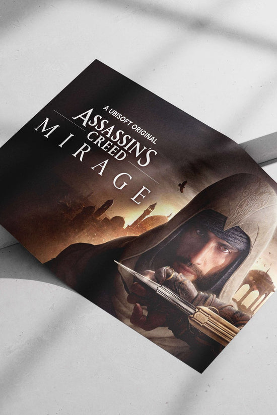 Assassin's Creed Mirage Main Subject: Assassin's Creed Mirage Matte poster print — Gaming wall art India | PosterBoizz