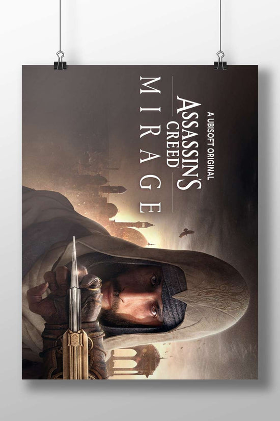 Assassin's Creed Mirage Main Subject: Assassin's Creed Mirage Matte BoizzBoard rigid print — Gaming wall art India |