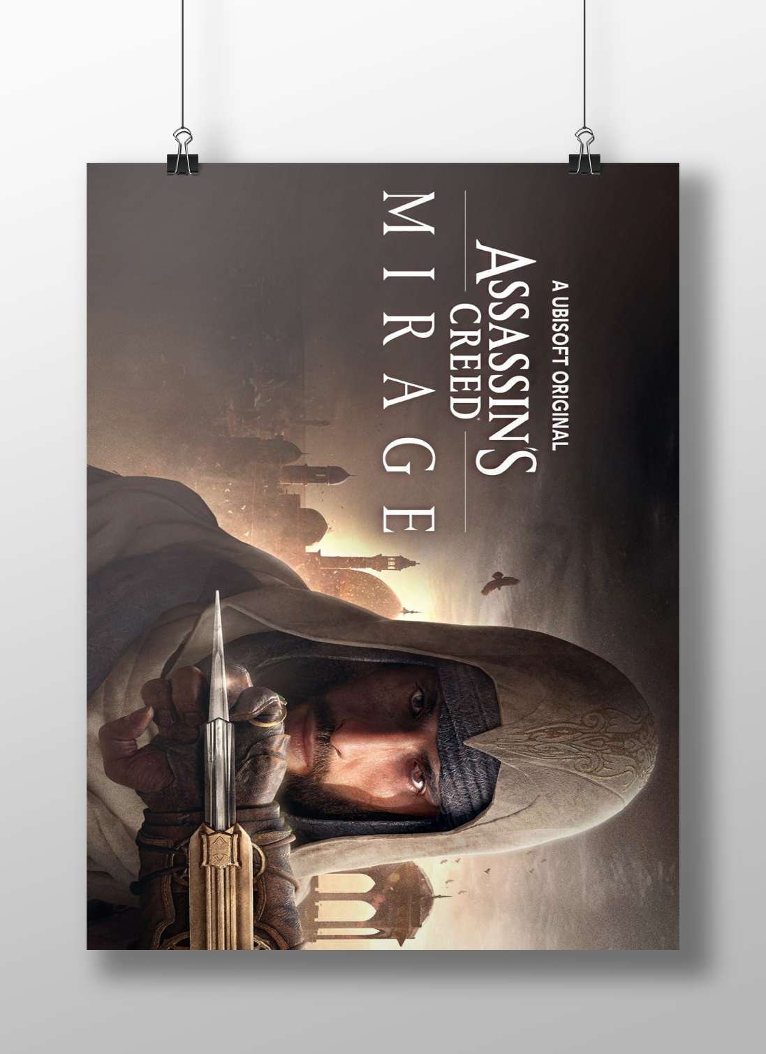 Assassin's Creed Mirage Main Subject: Assassin's Creed Mirage Matte BoizzBoard rigid print — Gaming wall art India |