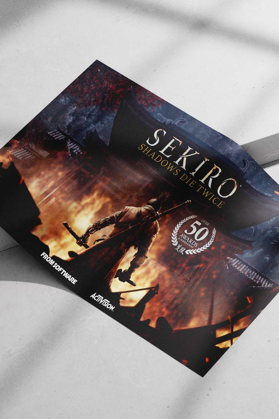 Sekiro: Shadows Die Twice Main Subject: Sekiro: Shadows Die Twice Matte poster print — Gaming wall art India | PosterBoizz