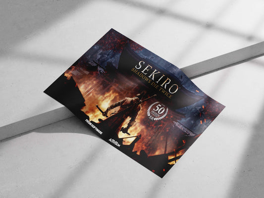 Sekiro: Shadows Die Twice Main Subject: Sekiro: Shadows Die Twice Matte poster print — Gaming wall art India | PosterBoizz