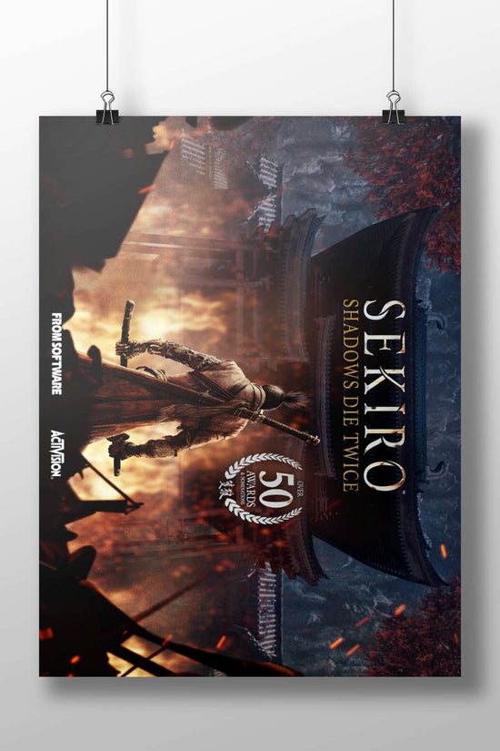 Sekiro: Shadows Die Twice Main Subject: Sekiro: Shadows Die Twice Matte BoizzBoard rigid print — Gaming wall art India |