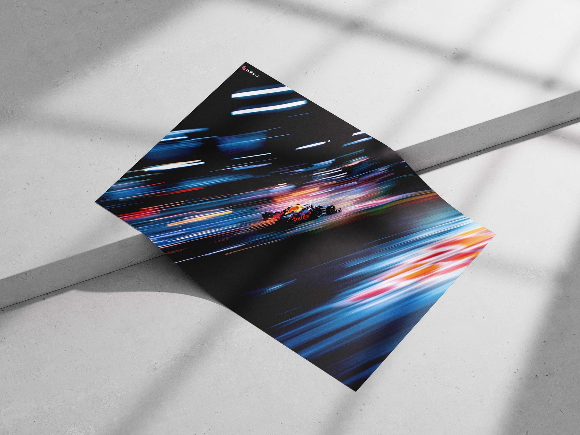 Red Bull Racing F1 Car Main Subject: Red Bull Racing F1 Car Matte poster print — Cars wall art India | PosterBoizz