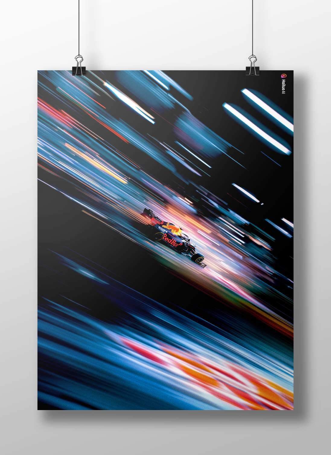 Red Bull Racing F1 Car Main Subject: Red Bull Racing F1 Car Matte BoizzBoard rigid print — Cars wall art India | PosterBoizz