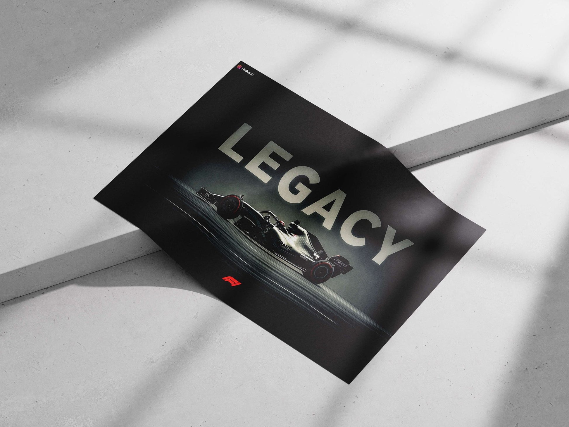 Formula 1 Racing Car Main Subject: Formula 1 Racing Car Matte poster print — Cars wall art India | PosterBoizz
