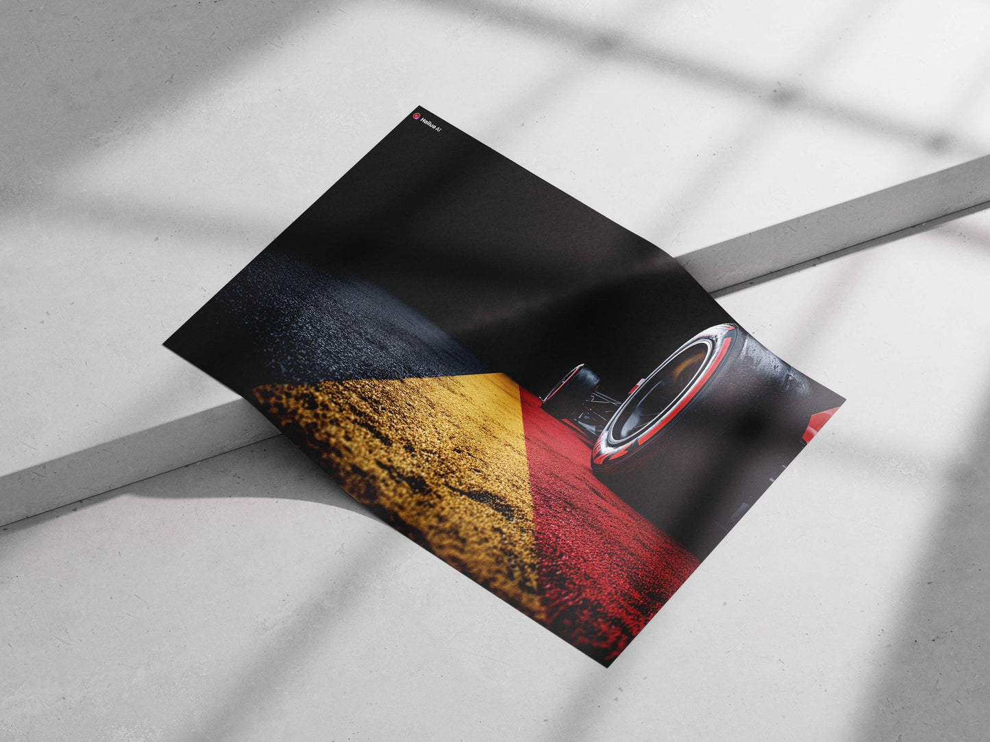 Pirelli Formula 1 racing tire Main Subject: Pirelli Formula 1 racing tire Matte poster print — Cars wall art India |