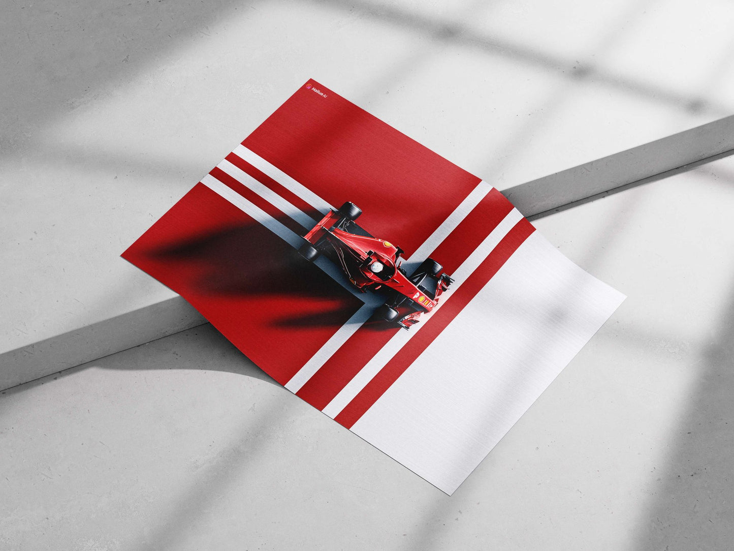 Ferrari F1 Race Car Main Subject: Ferrari F1 Race Car Matte poster print — Cars wall art India | PosterBoizz