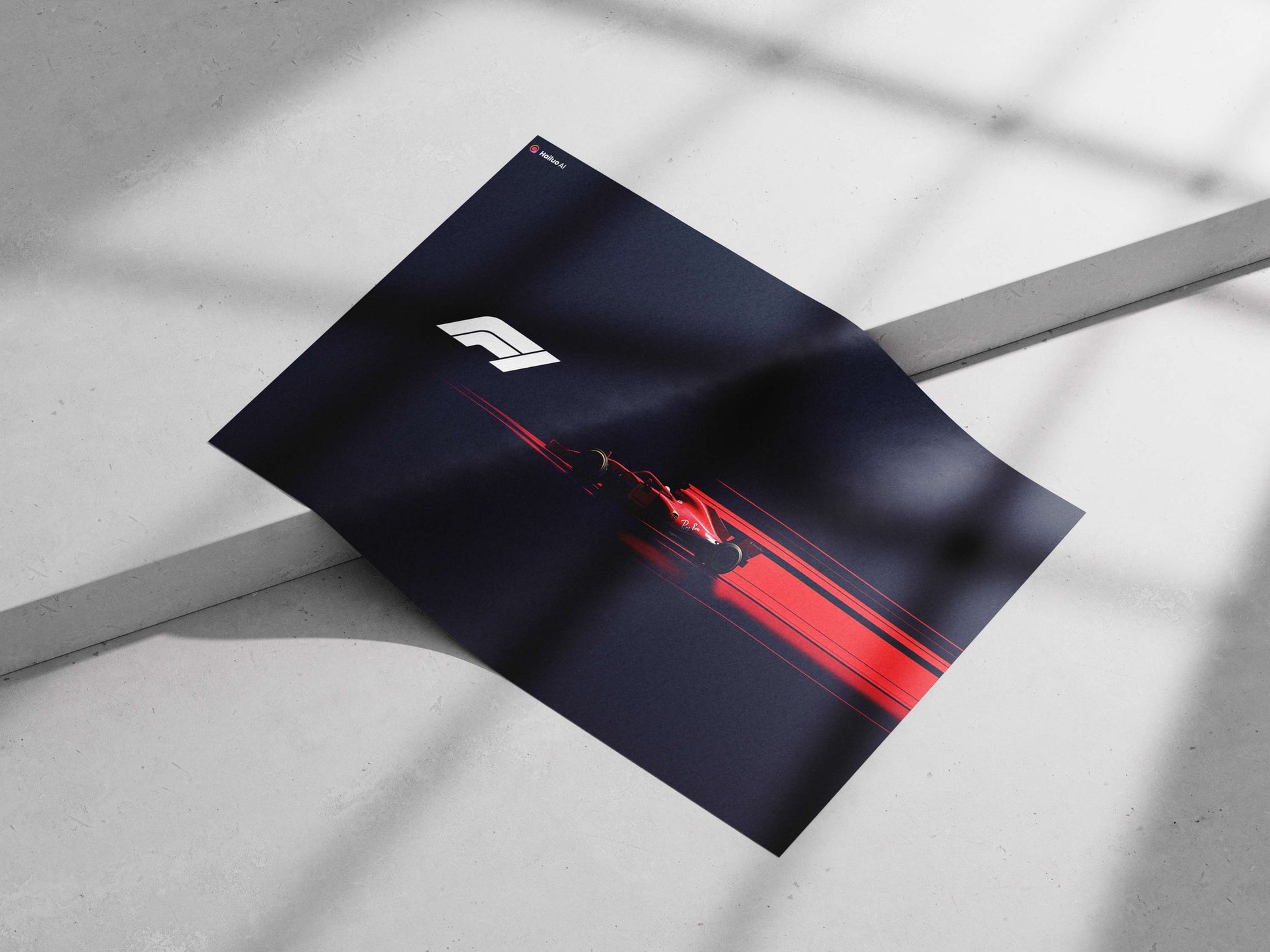 Ferrari Formula 1 racing car Main Subject: Ferrari Formula 1 racing car Matte poster print — Cars wall art India |